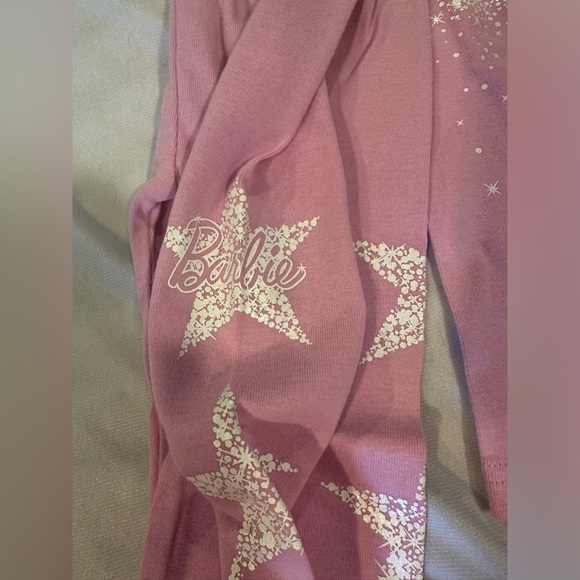 Toddler Girls Baby Gap Barbie Two Piece Sparkly Pajama Set Size 4T - Picture 2 of 4